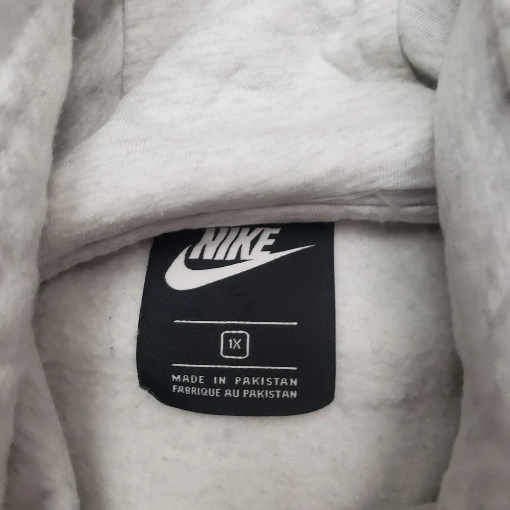Nike Sweatshirt Womens 1X Gray Pullover Hooded Pockets Long‎